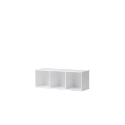 Oliver Furniture Wood reol, 3x1 rum - med eller uden vandret sokkel