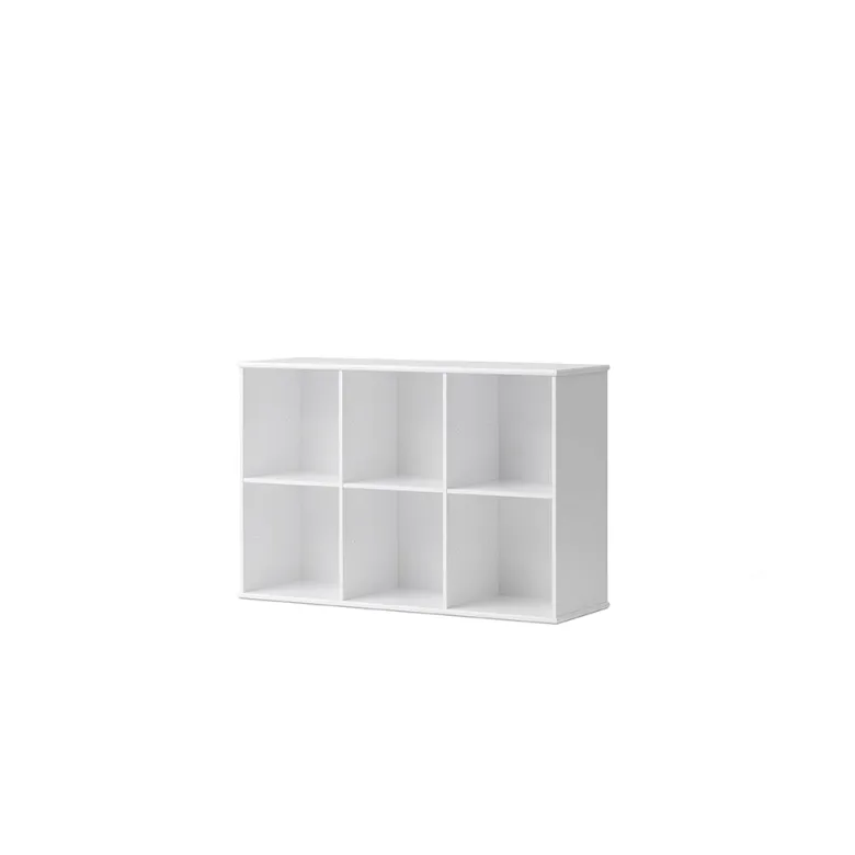 Oliver Furniture Wood reol, 3x2 rum - med eller uden vandret sokkel