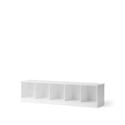 Oliver Furniture Wood reol, 5x1 rum - med eller uden sokkel