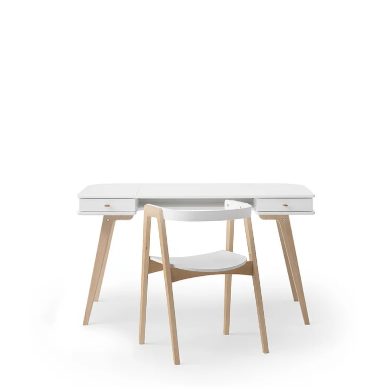 Oliver Furniture Wood skrivebord, 66 cm og armstol