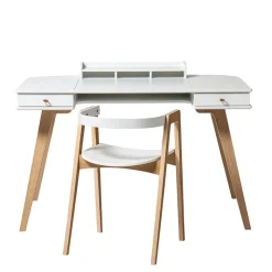 Oliver Furniture Wood skrivebord, 66 cm og armstol