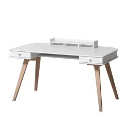 Oliver Furniture Wood skrivebord, 66 cm og armstol