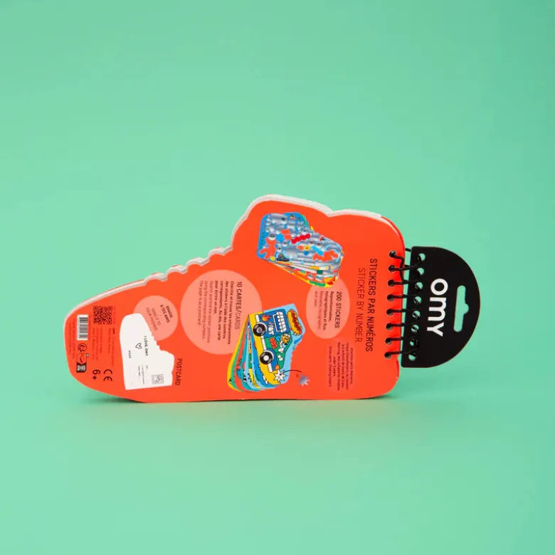 Omy Activity Book with 200 Stickers, Street