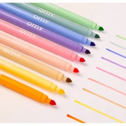 Omy Felt Tip Pens, 9 pcs – Pastel