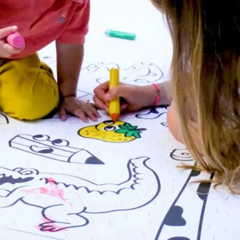 Omy Giant Coloring Poster, My First Art Poster, 100 x 70 cm - From 18 Months