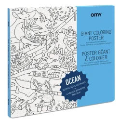 Omy Large Coloring Poster, Ocean