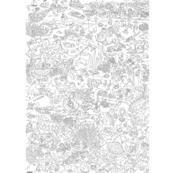 Omy Large Coloring Poster, Ocean