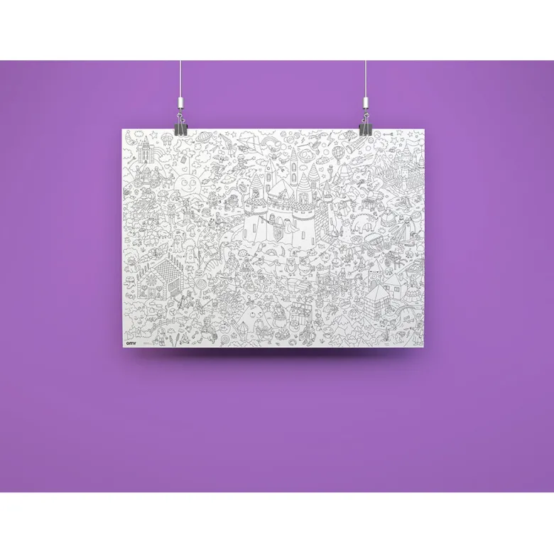 Omy Large Coloring Poster, 70 x 100 cm - Magic