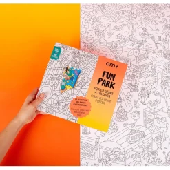 Omy Large Coloring Poster, 70 x 100 cm - Fun Park