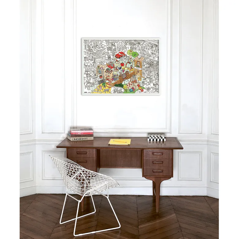 Omy Large Coloring Poster, 70 x 100 cm - Kids Life