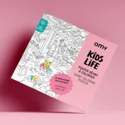 Omy Large Coloring Poster, 70 x 100 cm - Kids Life