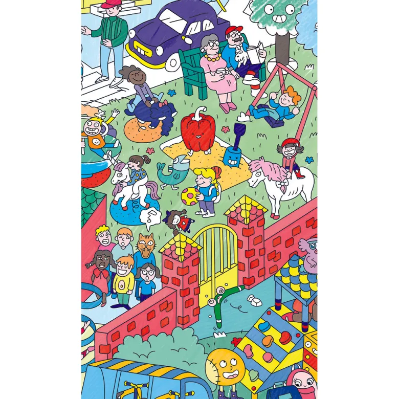 Omy Large Coloring Poster, 70 x 100 cm - Kids Life