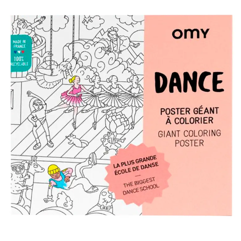 Omy Large Coloring Poster, Dance