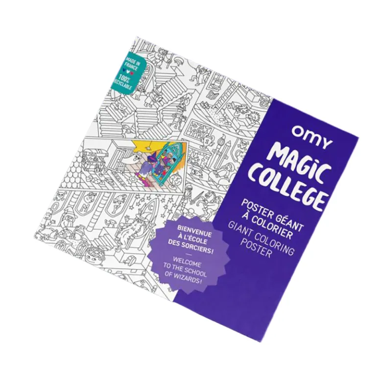 Omy Large Coloring Poster, Magic college
