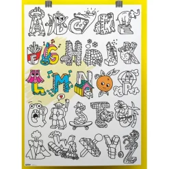 Omy Large Coloring Poster, ABC