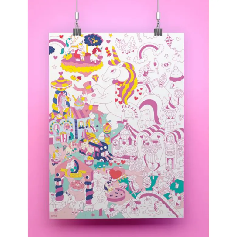 Omy Large Coloring Poster, Lily