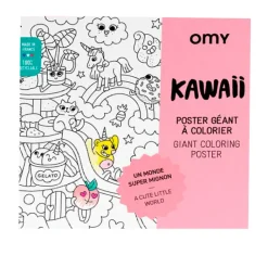 Omy Large Poster for Coloring, Kawaii