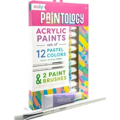 Ooly Acrylic Paint Set with 12 Pastel Colors