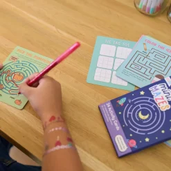 Ooly Activity Book with 24 Activity Cards, Mini Mazes