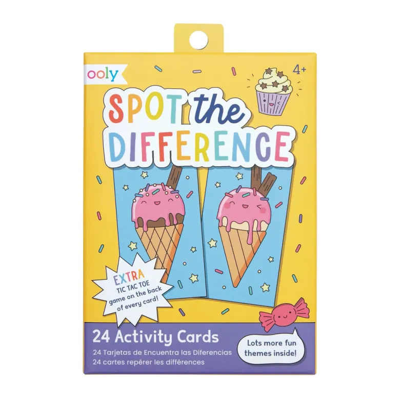 Ooly Activity Book with 24 Challenge Cards, Spot the Difference
