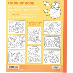 Ooly Coloring Book, Knights & Dragons