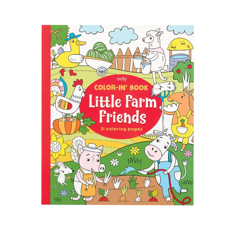 Ooly Coloring Book, Little Farm Friends
