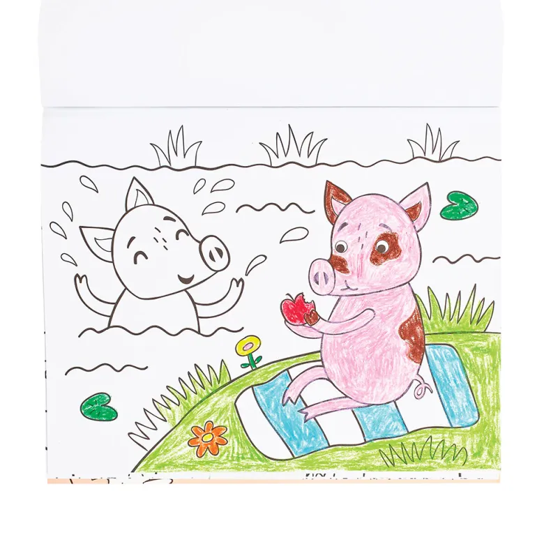 Ooly Coloring Book, Little Farm Friends