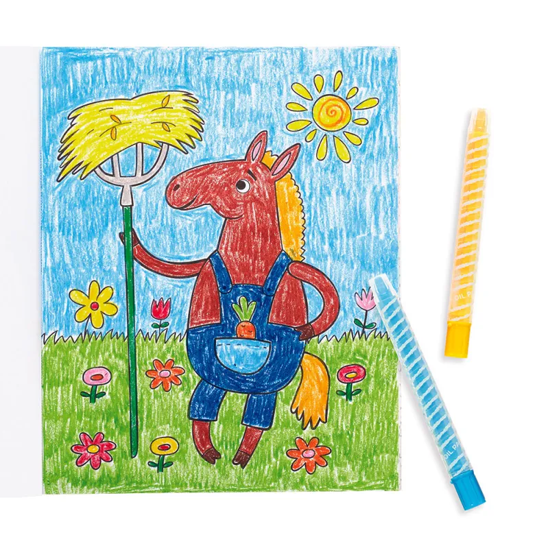 Ooly Coloring Book, Little Farm Friends