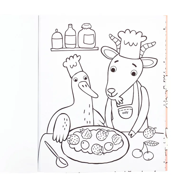 Ooly Coloring Book, Little Farm Friends