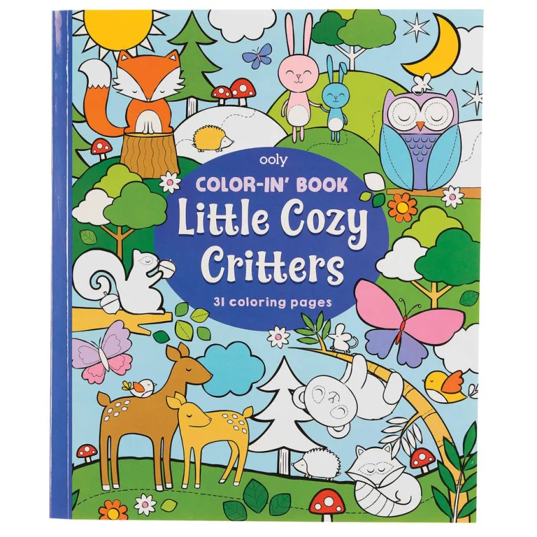 Ooly Coloring Book, Little Cozy Critters - Creatures