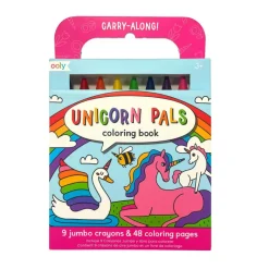 Ooly Crayons and Coloring Book - Unicorn Pals - Carry Along
