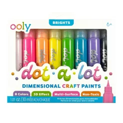 Ooly 3D Effect Dot Painting – Set of 8 - Dot-a-Lot Bright