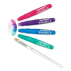 Ooly Gel Colour Crayons, Set of 12 – Rainbow Sparkle Watercolor Metallic