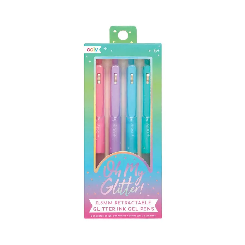 Ooly Gel Pen Set of 4, Oh My Glitter