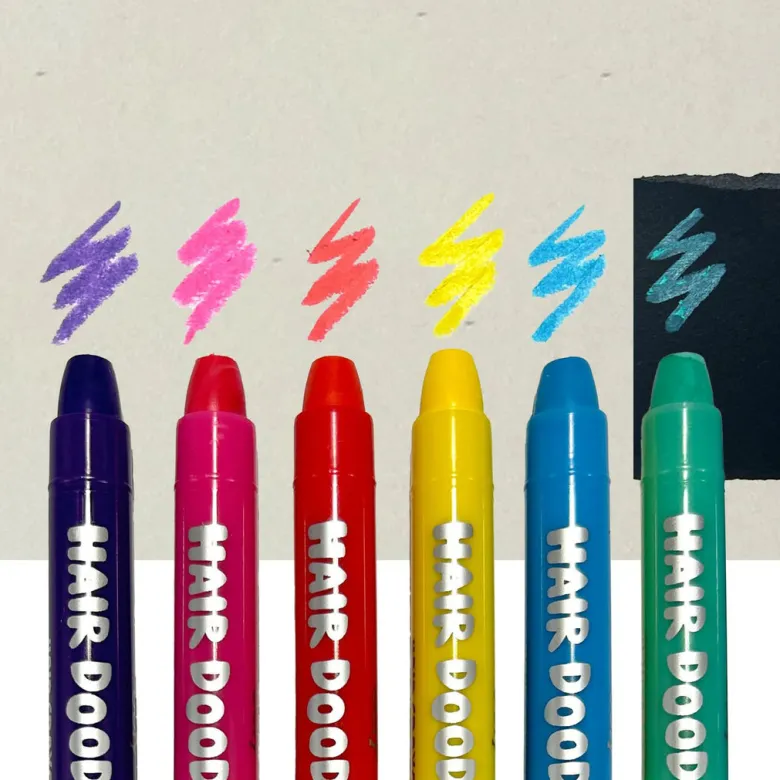 Ooly Hair Color Set, 6 Pieces, Hair Doodlers