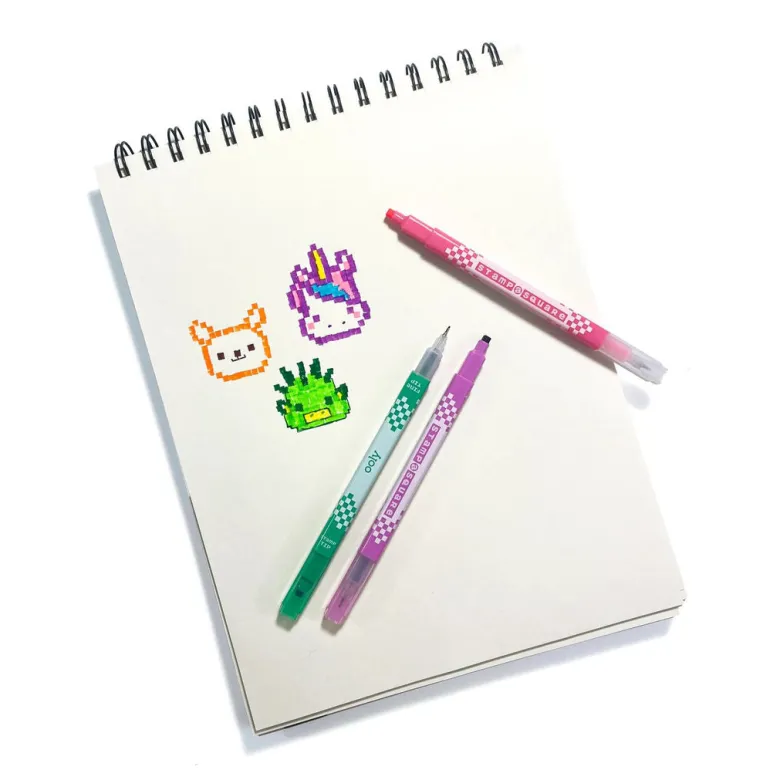 Ooly Marker Set of 12, Double-Sided - Stamp a Square