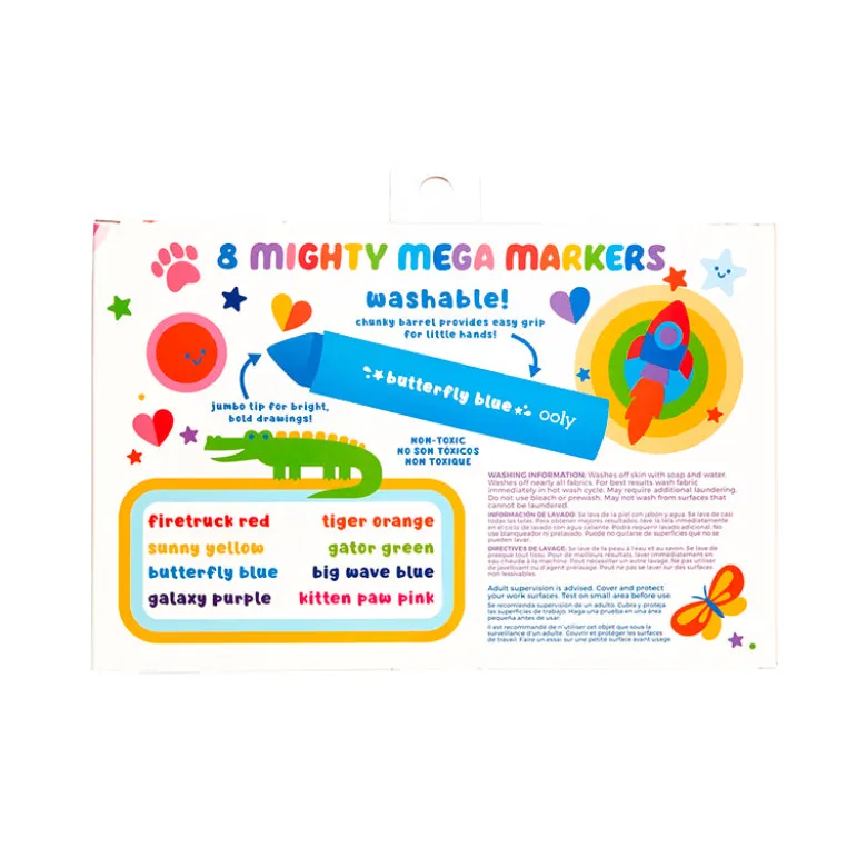 Ooly Mighty Mega Markers, 8 Jumbo Markers