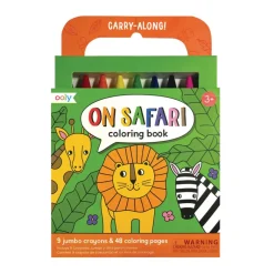 Ooly Safari Crayons and Coloring Book