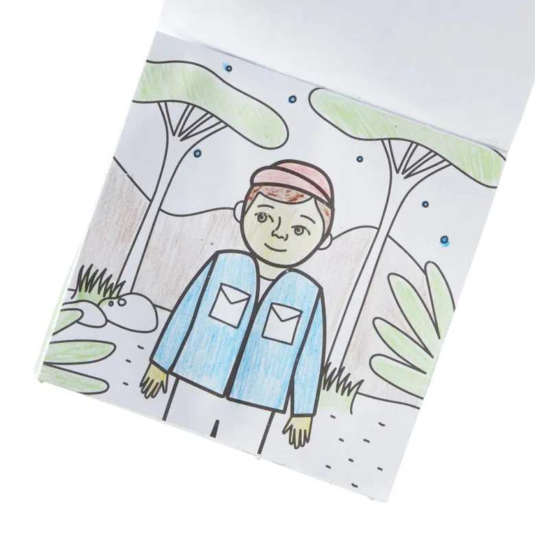 Ooly Safari Crayons and Coloring Book