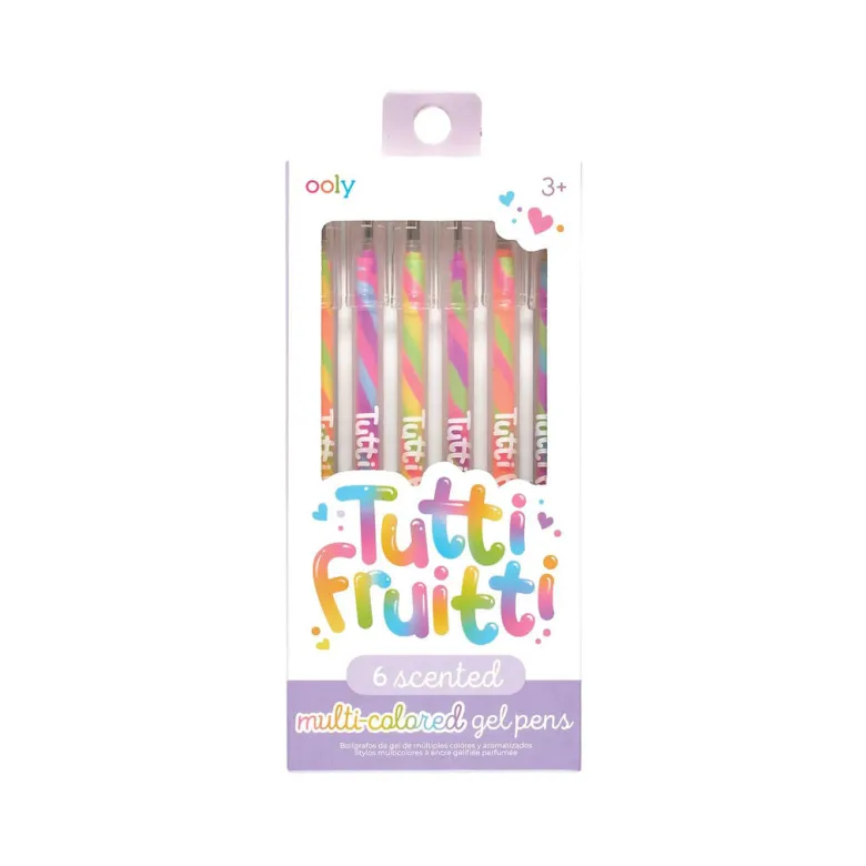 Ooly Scented Gel Pens, Set of 6, Tutti Frutti