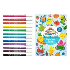 Ooly Scented Markers with Coloring Book, Yummy Yummy