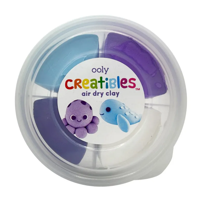 Ooly Self-Hardening Clay - Ocean BFFs 4 Colors - Creatibles