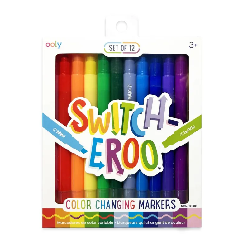 Ooly Switch-eroo Magic Markers, 12 pcs