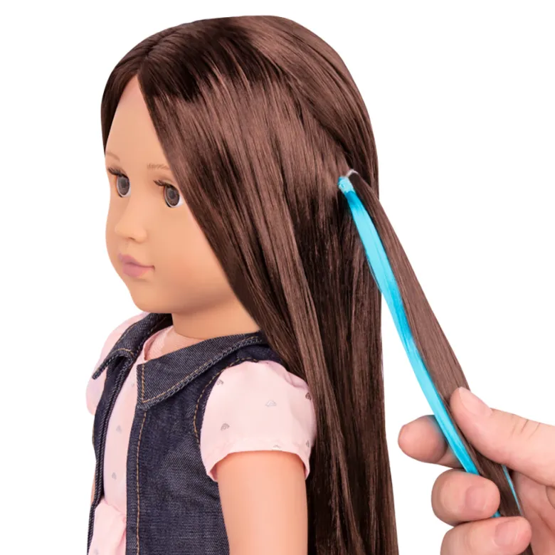 Our Generation dukke, Kaelyn m. hår der vokser - 46 cm