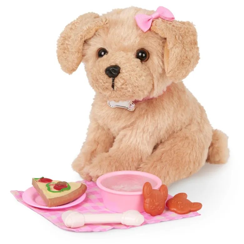 Our Generation dukke med hund, Jin - 46 cm