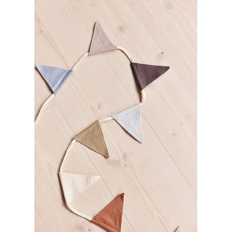 OYOY Flag Garland, Moni Muslin - Multi