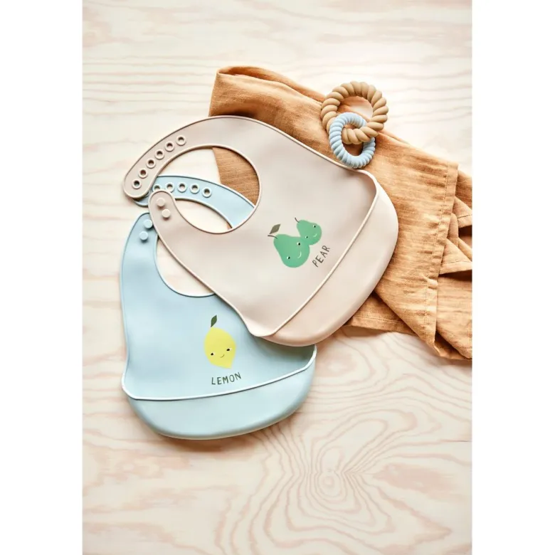 OYOY Mellow Teether, Pale Mint/ Light Rubber