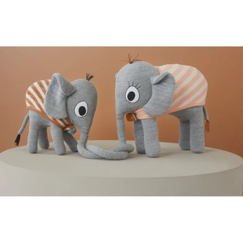 OYOY Plush Toy, Ramboline Elephant - Grey