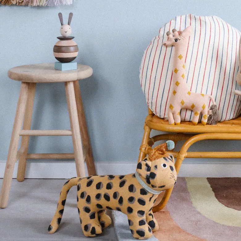 OYOY Soft Toy, Baby Guggi Giraffe - Rose/Amber