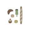 OYOY Yummy Mini Play Food, Soft - Ice Cream and Cakes